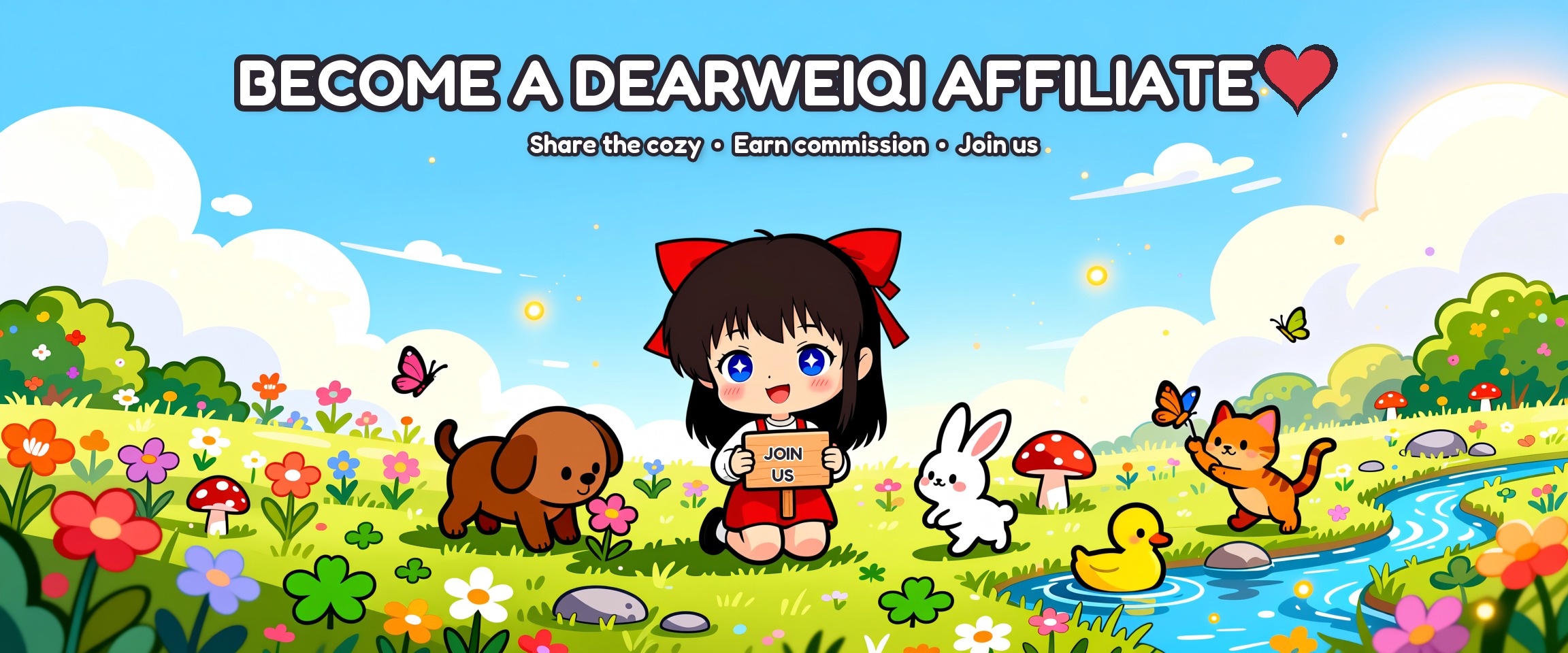 Share the cozy. Earn with DearWeiQi. Join the DearWeiQi affiliate family.