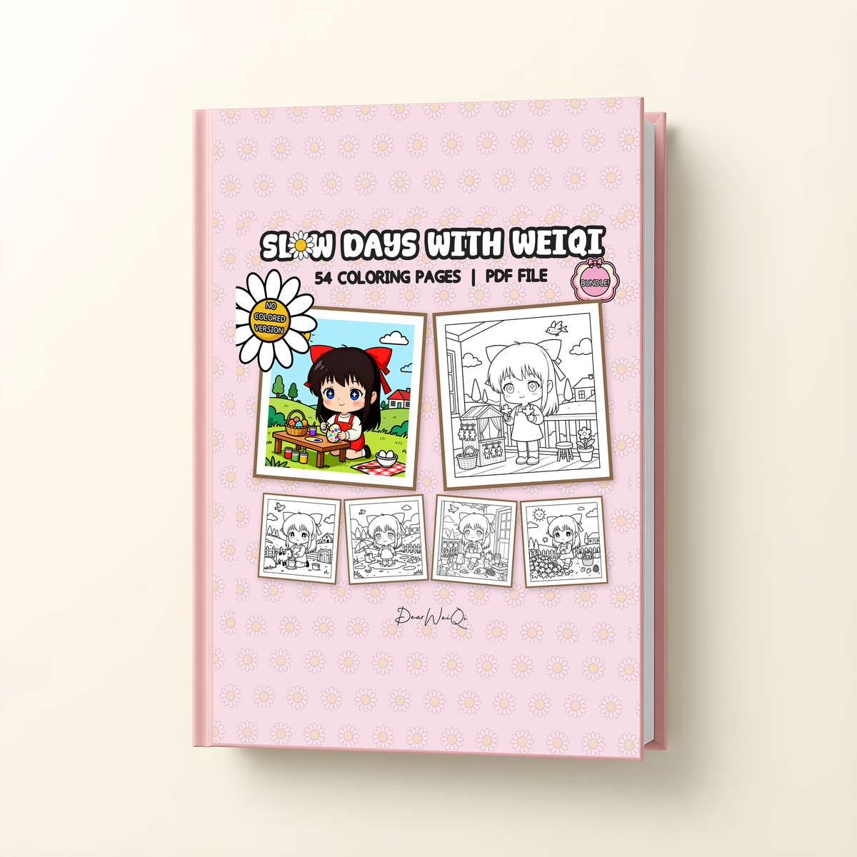 Slow Days with WeiQi hardcover coloring book